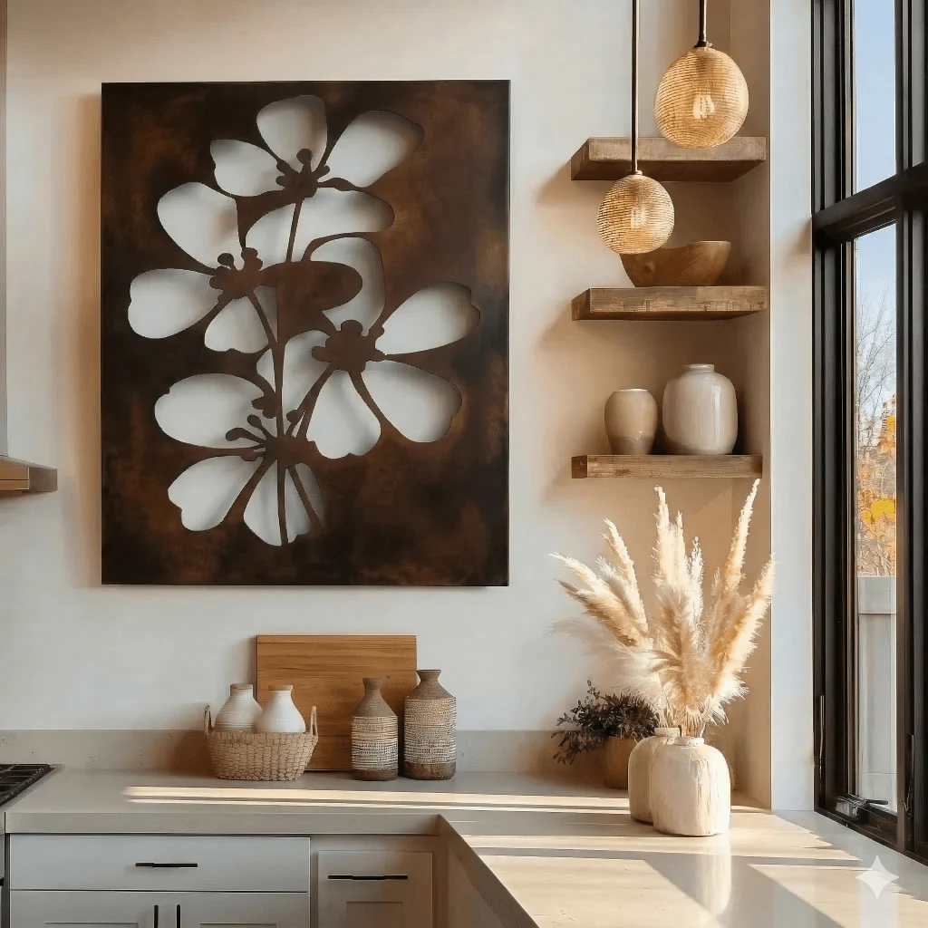 The Idaho Syringa - Metal Wall Art - Umber
