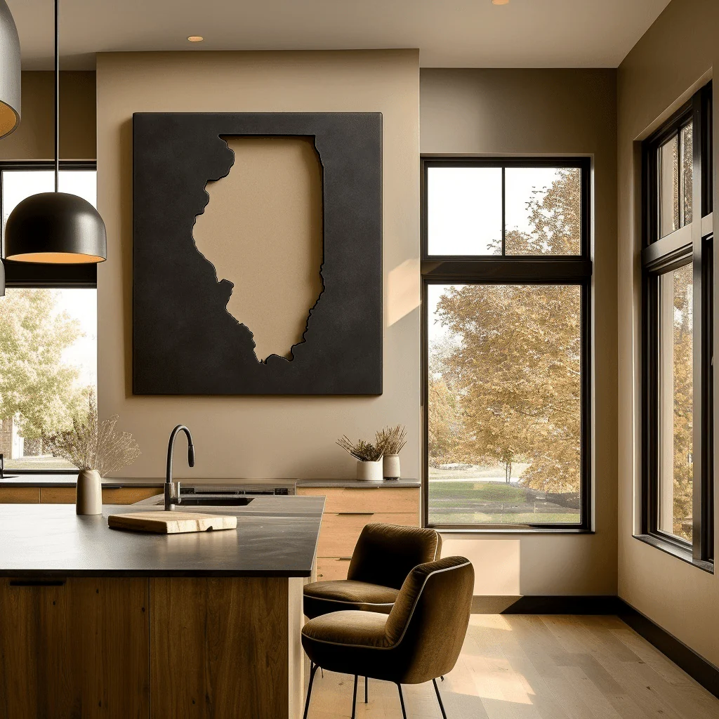 The Illinois - Metal Wall Art - Forge