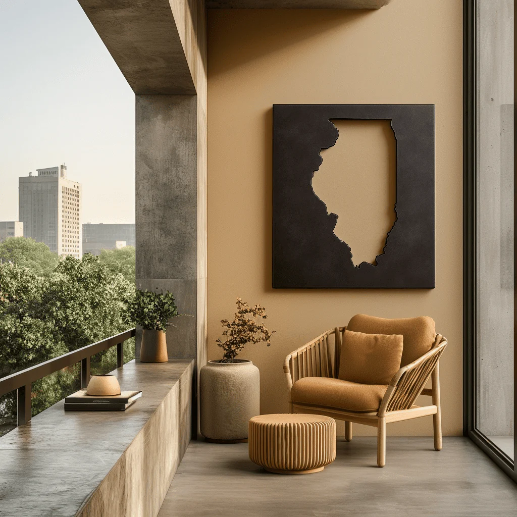 The Illinois - Metal Wall Art - Forge - Image 2