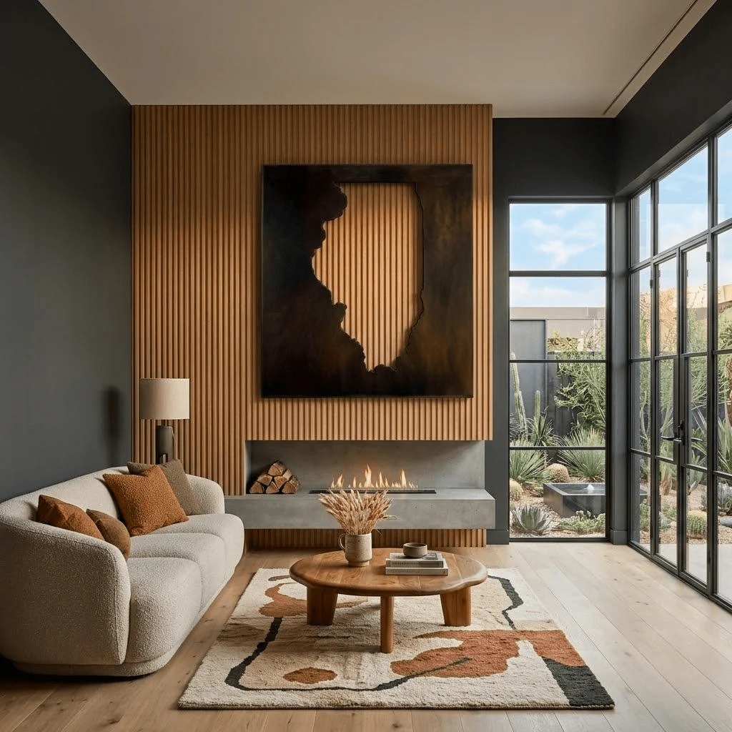 The Illinois - Metal Wall Art - Umber
