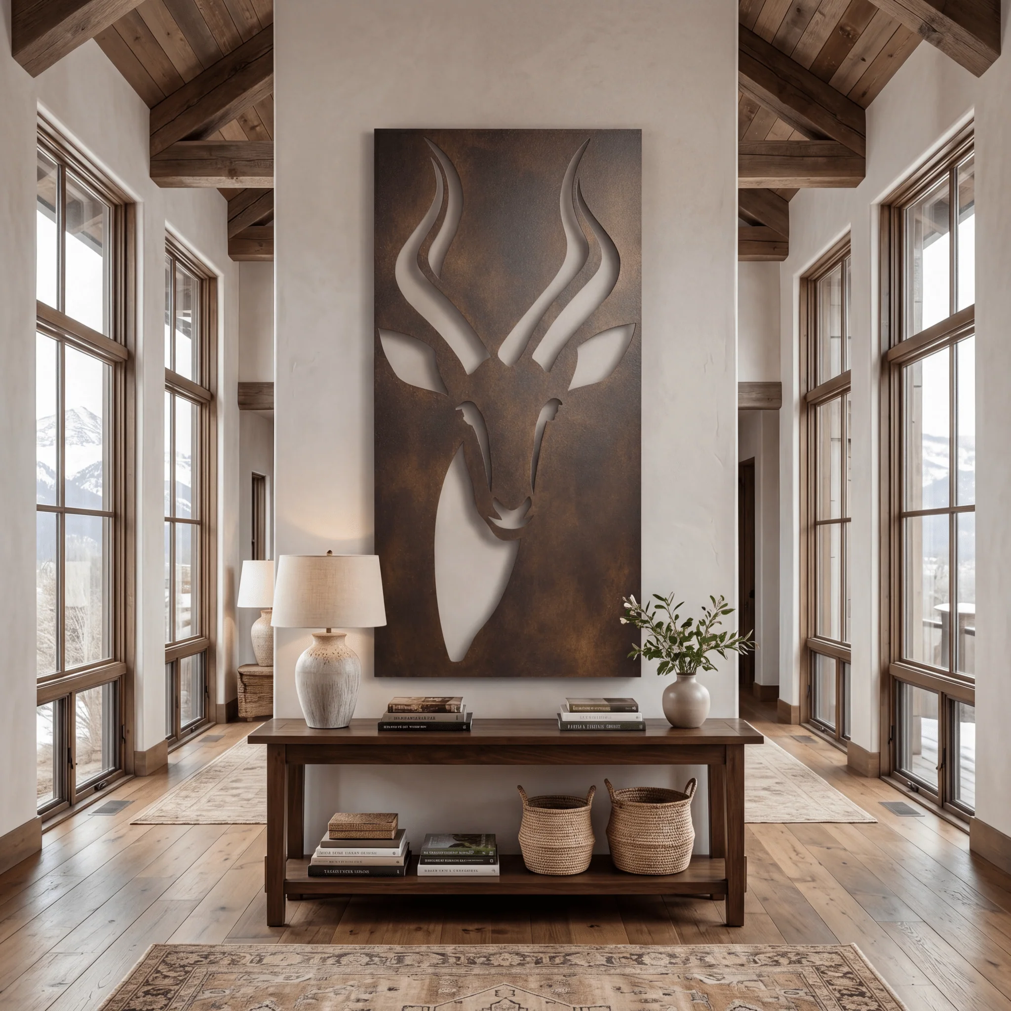 The Impala - Metal Wall Art - Umber
