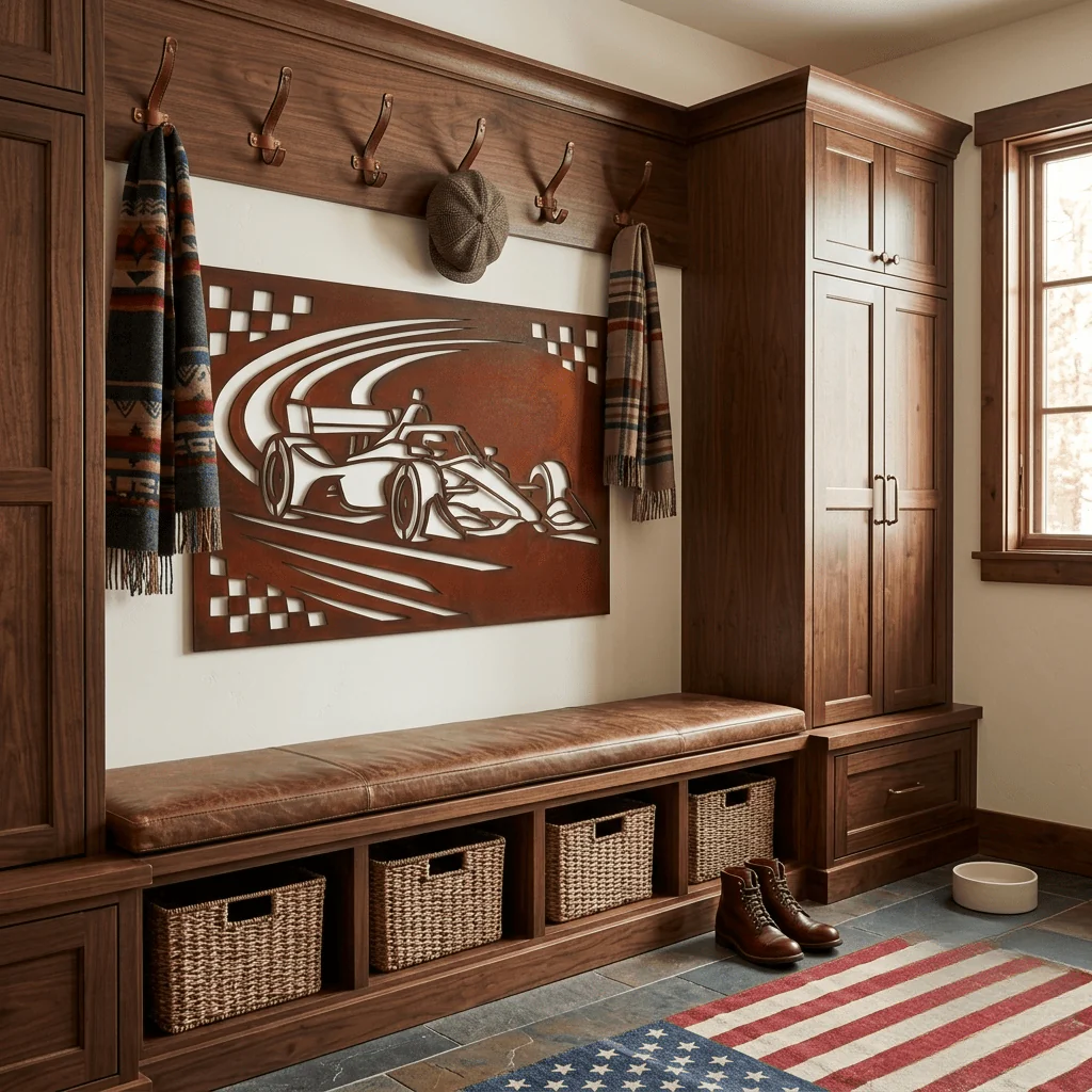 The Indy Line - Metal Wall Art - Oxide - Image 3