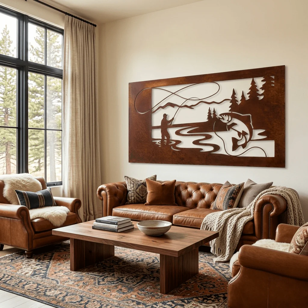 The Infinite Catch - Metal Wall Art - Oxide - Image 2