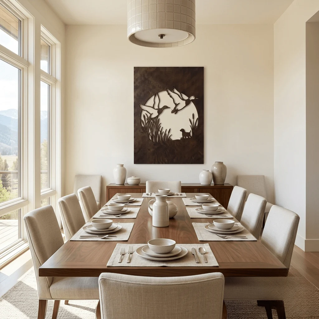 The Into the Wind - Metal Wall Art - Umber