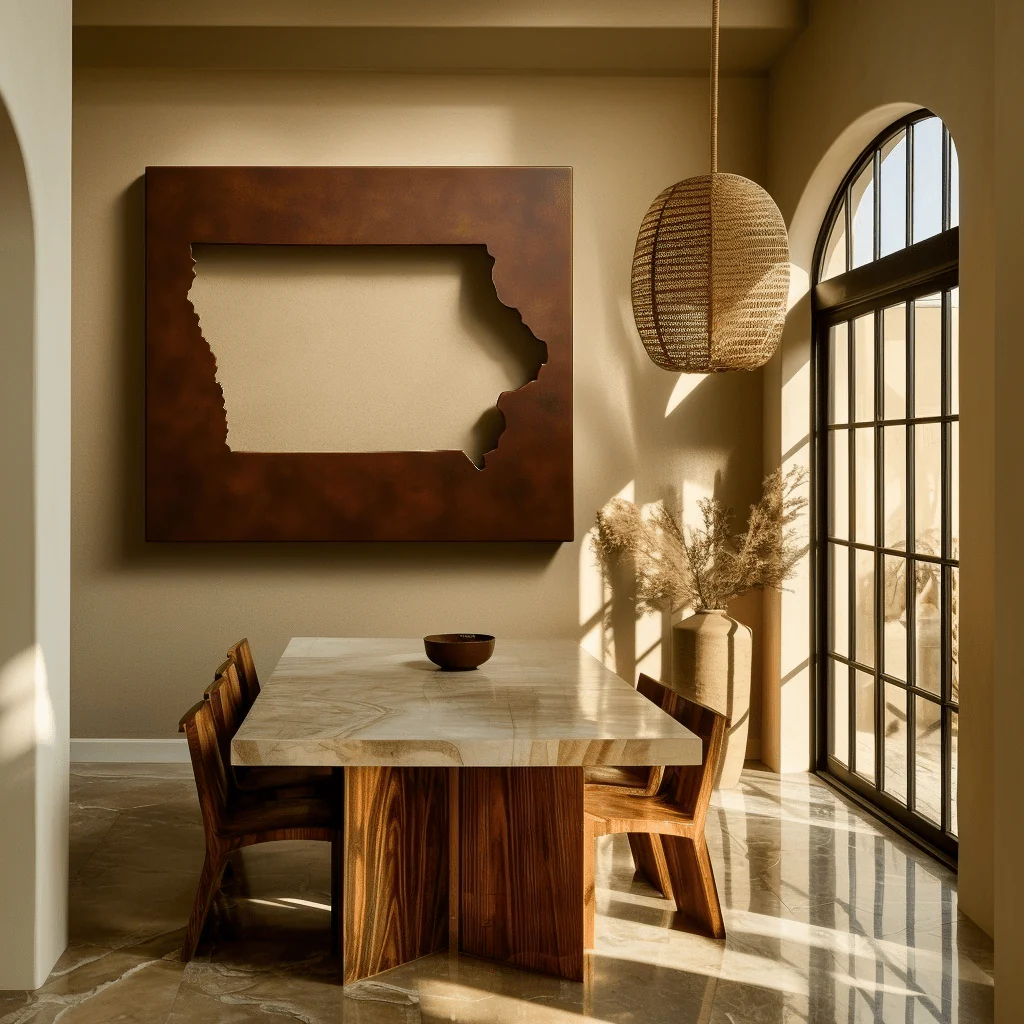 The Iowa - Metal Wall Art - Umber - Image 3