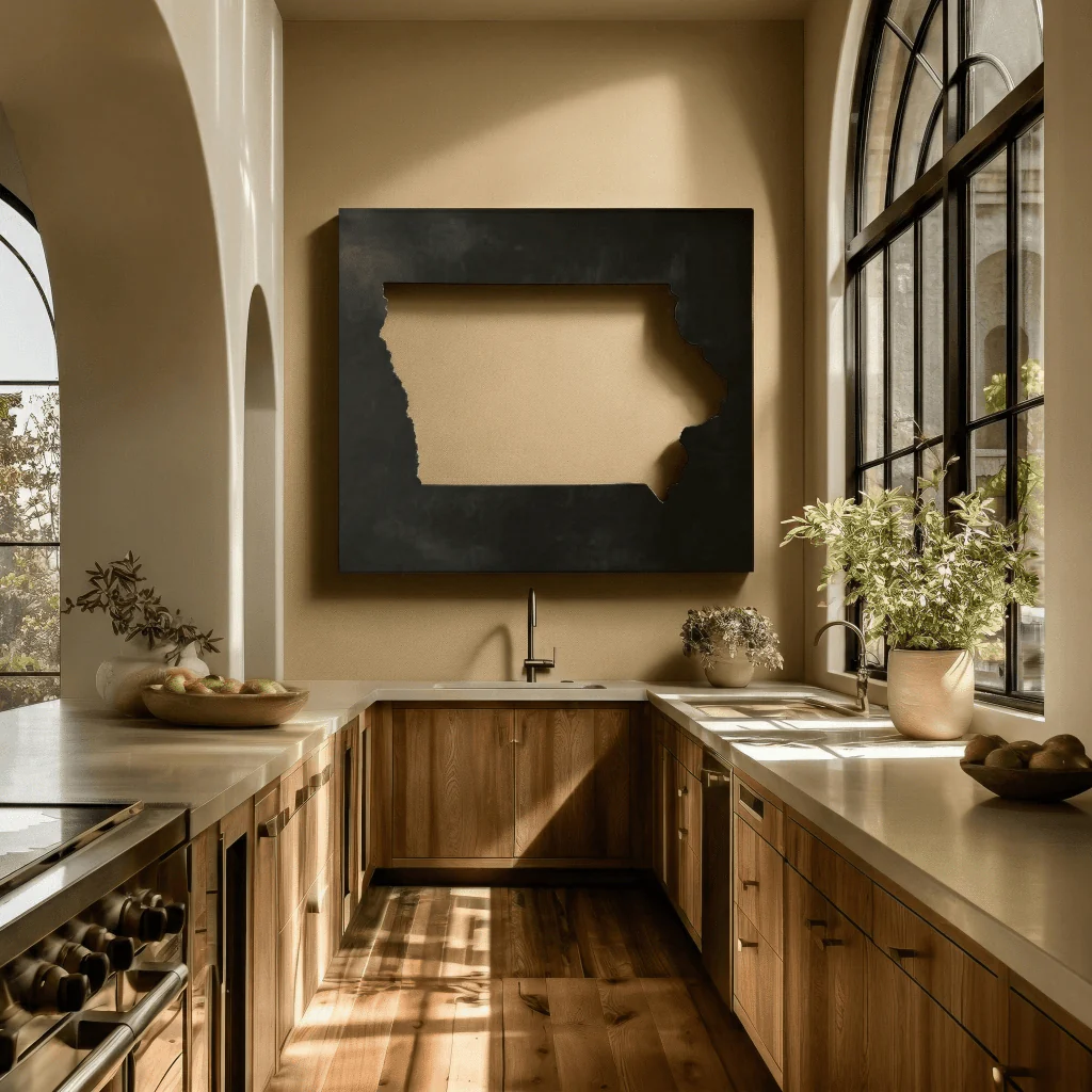 The Iowa - Metal Wall Art - Forge