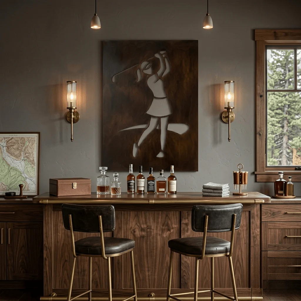 The Iron & Grace - Metal Wall Art - Umber