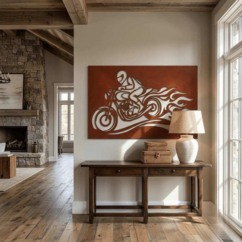 The Iron Rider - Metal Wall Art - Oxide - Image 3