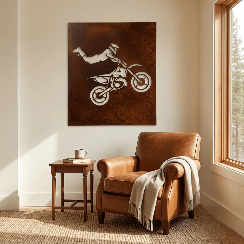 The Jump - Metal Wall Art - Oxide