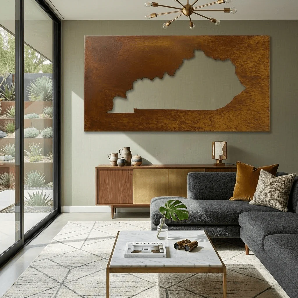 The Kentucky - Metal Wall Art - Oxide - Image 4
