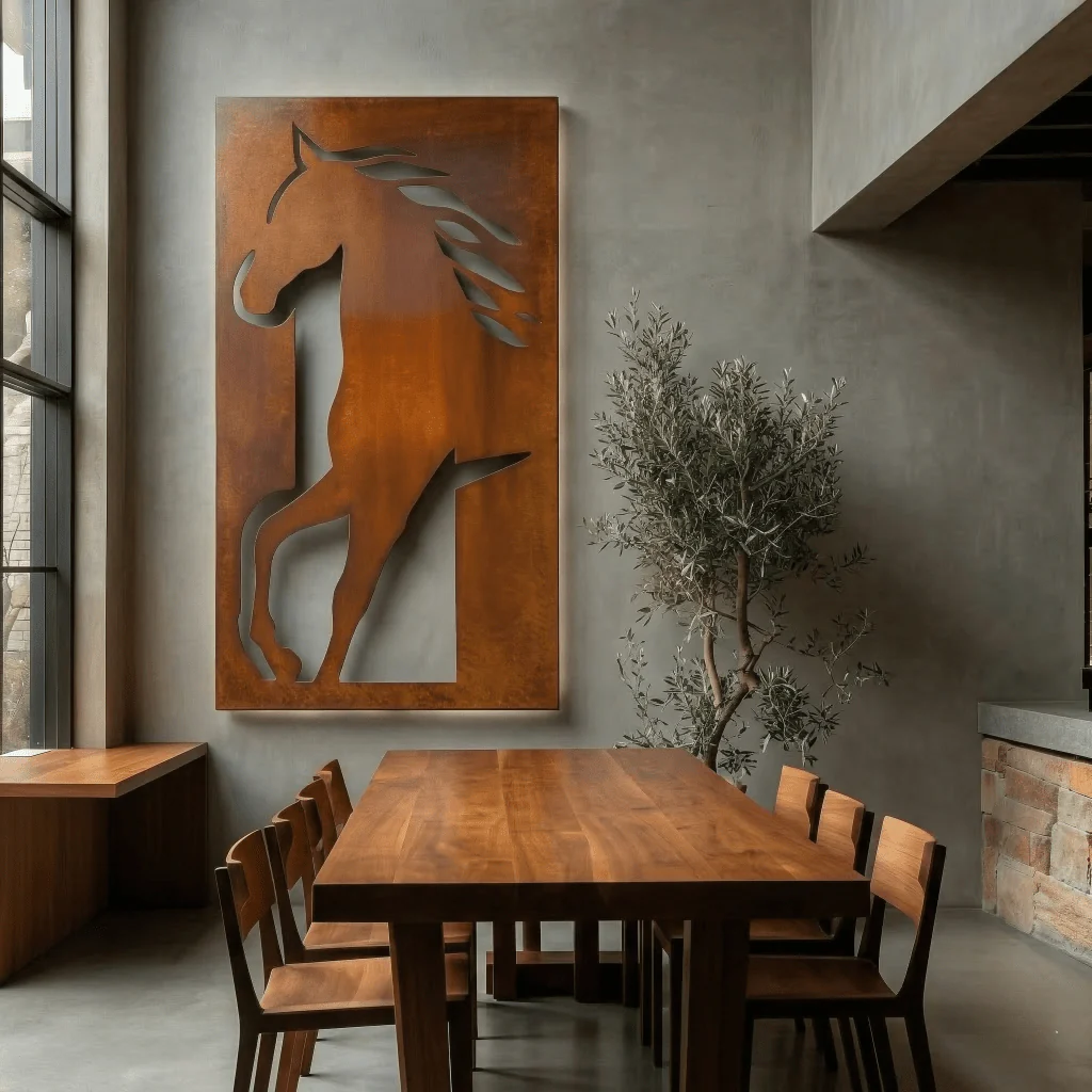 The Kentucky Thoroughbred - Metal Wall Art - Oxide