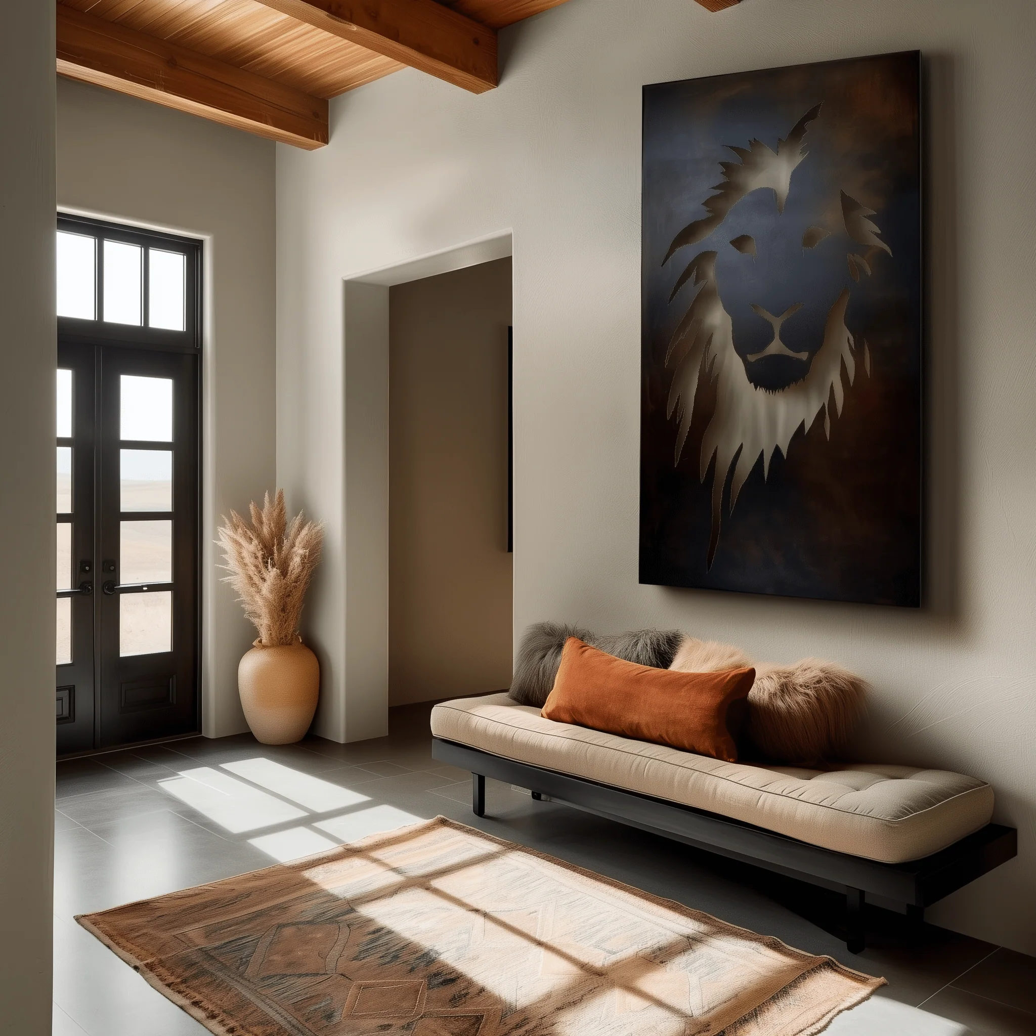 The King - Metal Wall Art - Umber