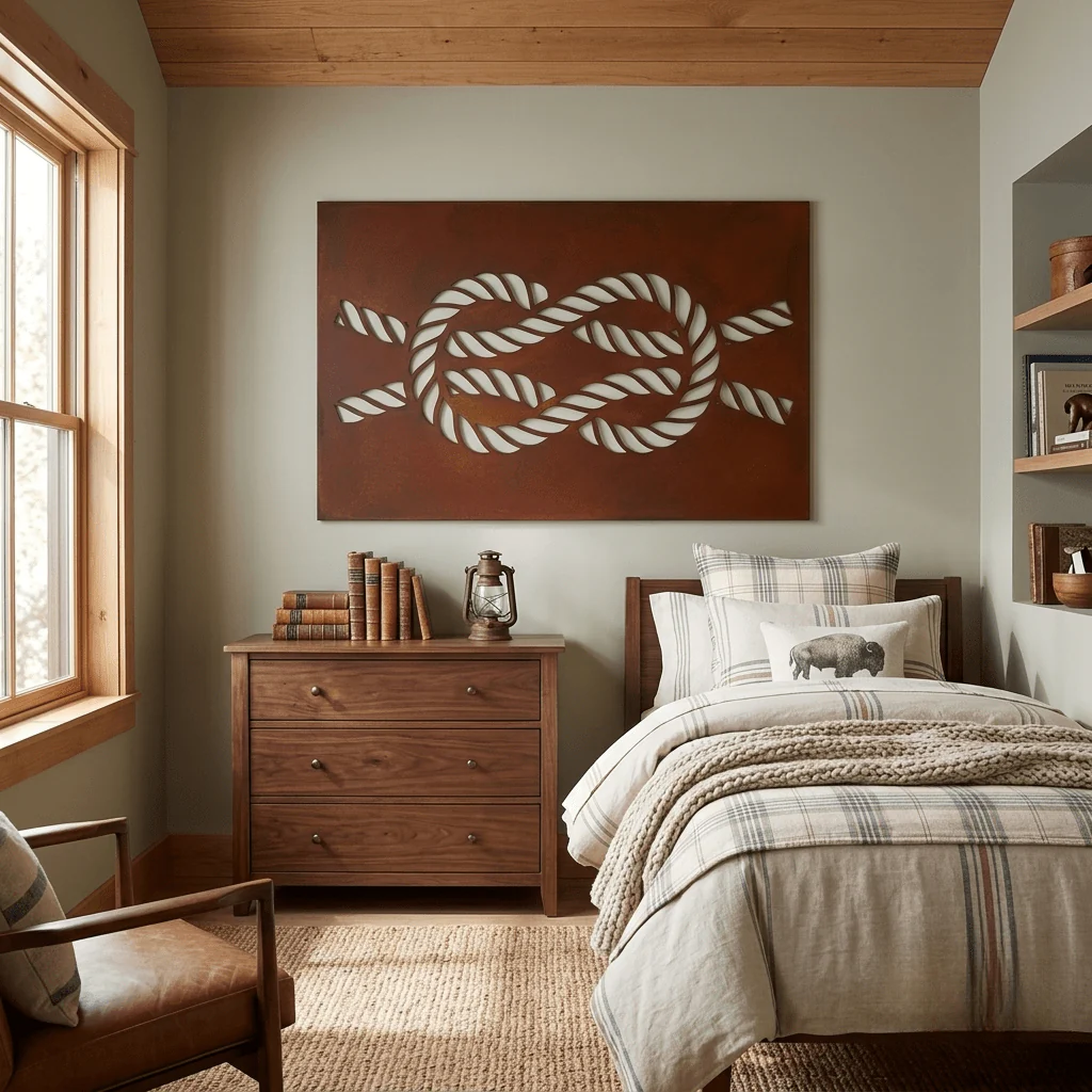 The Knot - Metal Wall Art - Oxide - Image 3