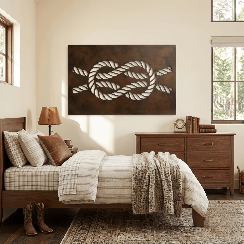 The Knot - Metal Wall Art - Umber - Image 2