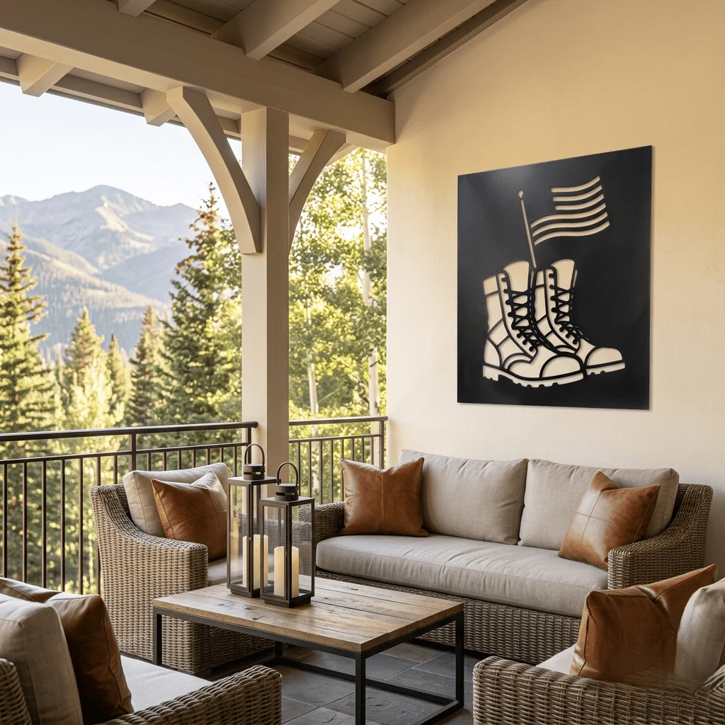 The Laced Up Boots - Metal Wall Art - Forge - Image 2