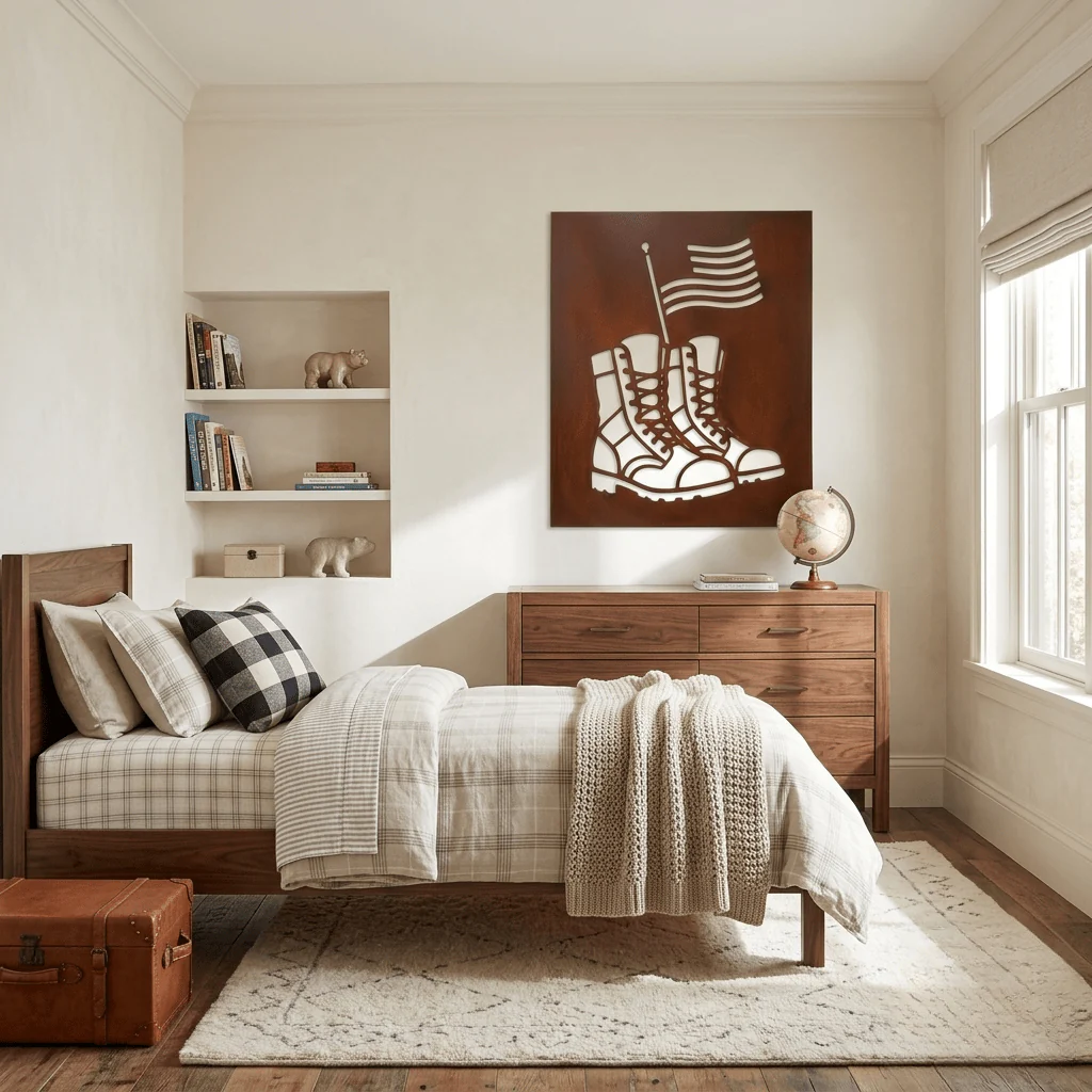 The Laced Up Boots - Metal Wall Art - Oxide - Image 2