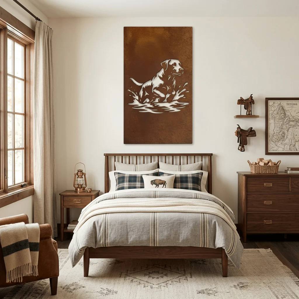 The Lake Dog - Metal Wall Art - Oxide - Image 2