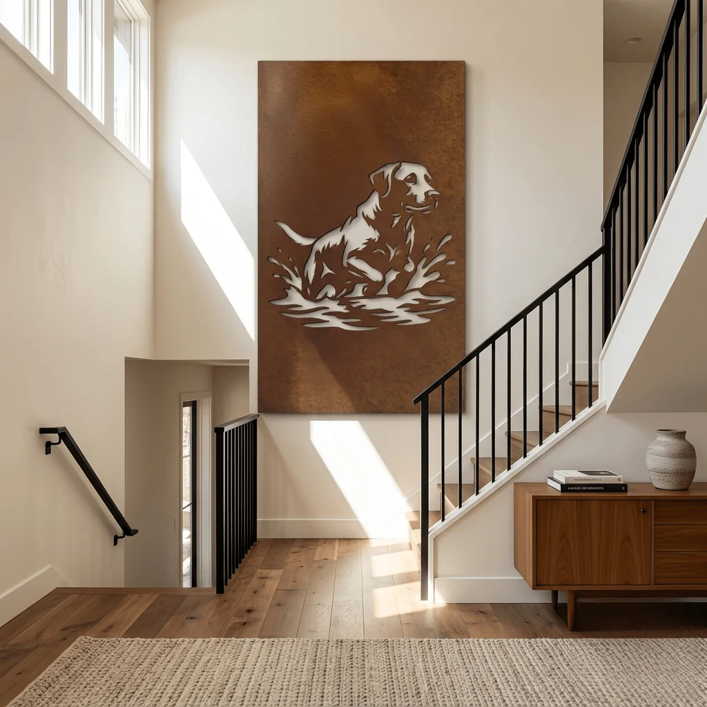 The Lake Dog - Metal Wall Art - Oxide - Image 3