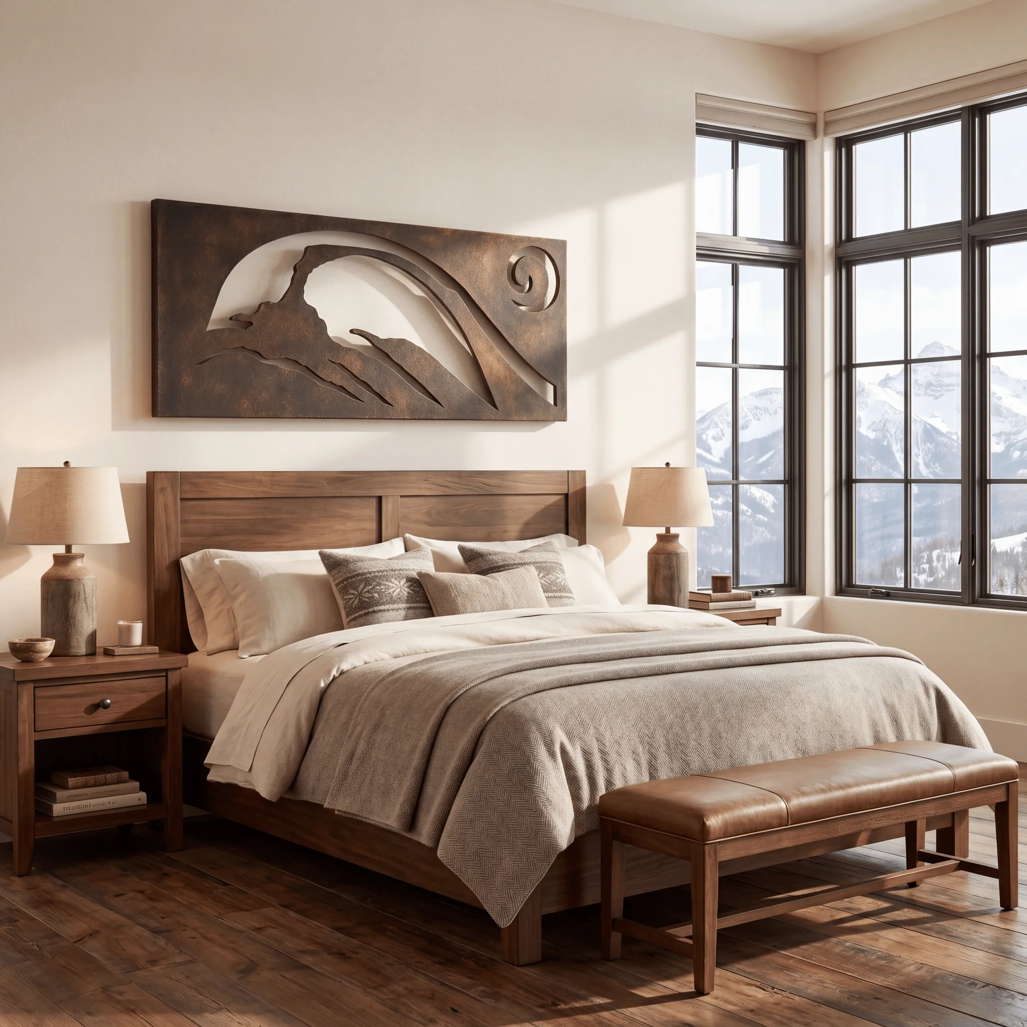 The Landscape Arch - Metal Wall Art - Umber - Image 3