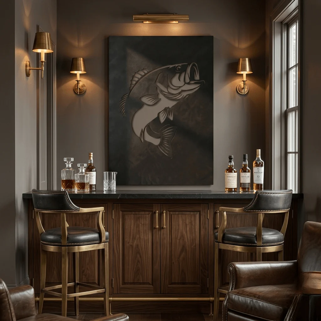 The Largemouth Bass - Metal Wall Art - Forge