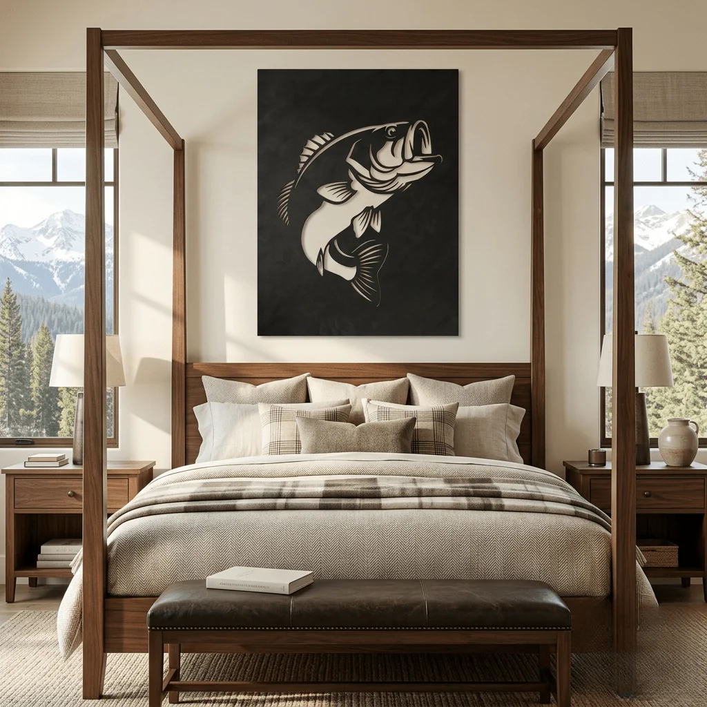 The Largemouth Bass - Metal Wall Art - Forge - Image 2