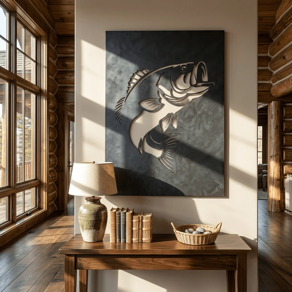 The Largemouth Bass - Metal Wall Art - Forge - Image 3