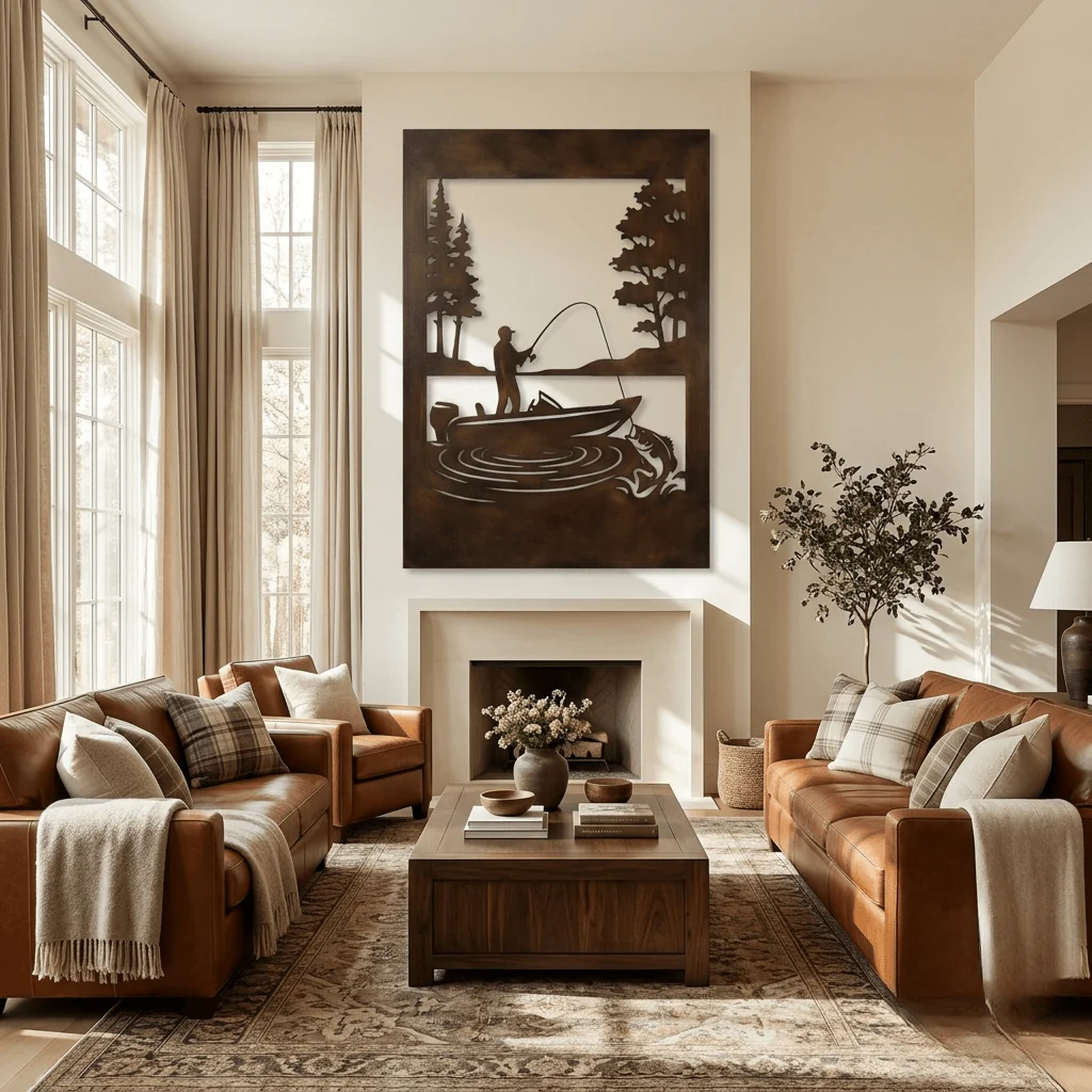 The Last Cast - Metal Wall Art - Umber
