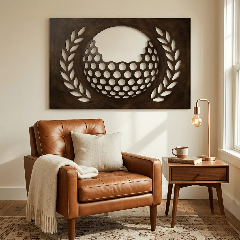 The Laurel - Metal Wall Art - Umber