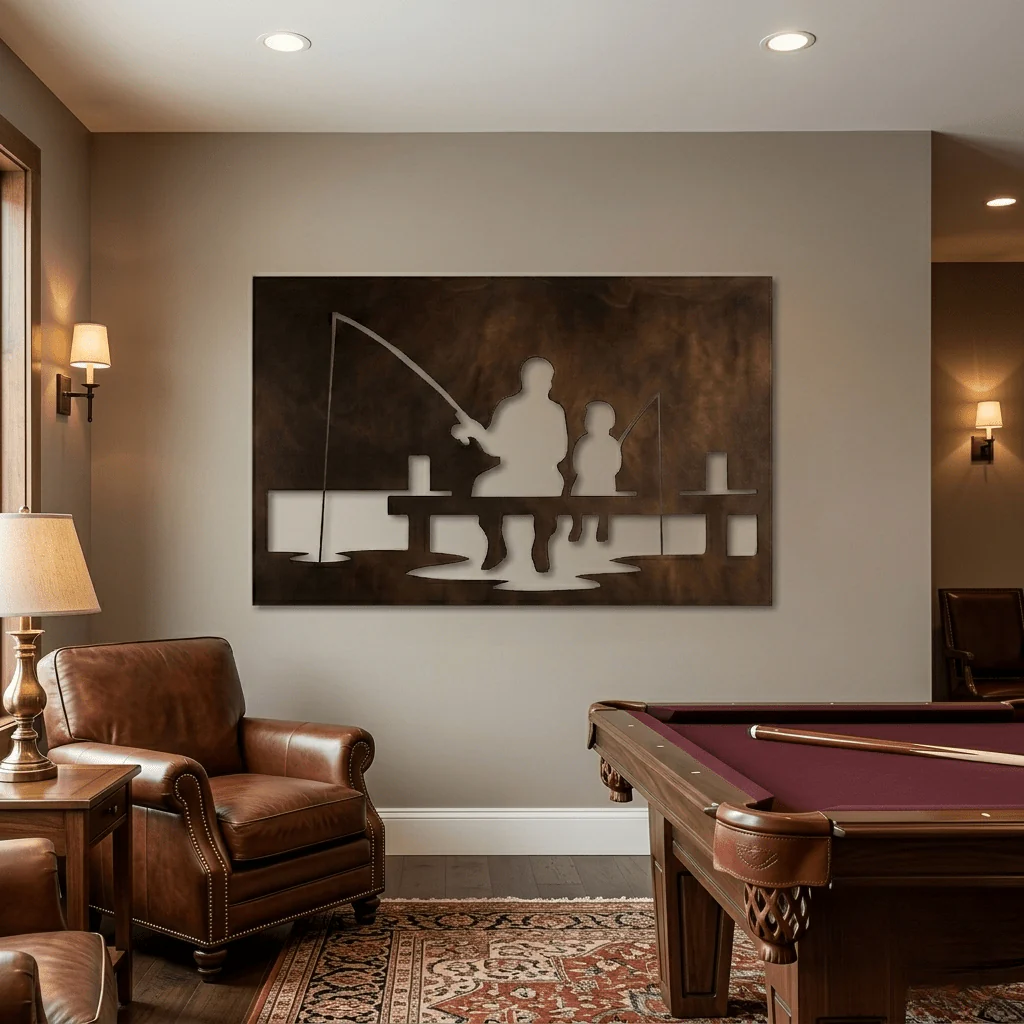 The Legacy at the Lake - Metal Wall Art - Umber