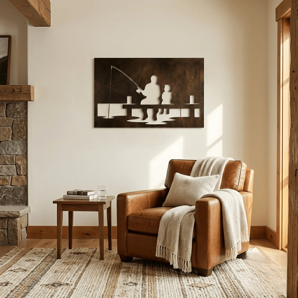 The Legacy at the Lake - Metal Wall Art - Umber - Image 2