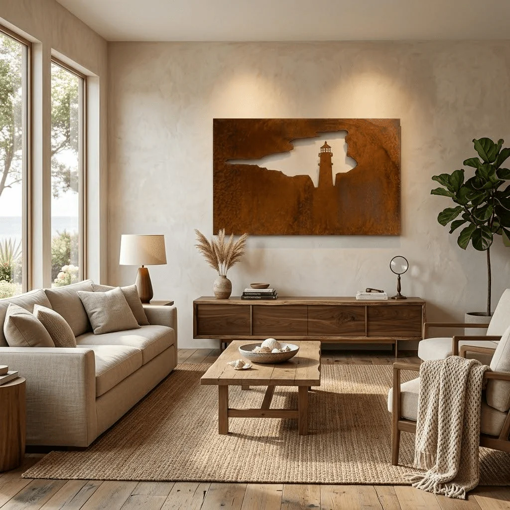 The Lighthouse - Metal Wall Art - Oxide - Image 3