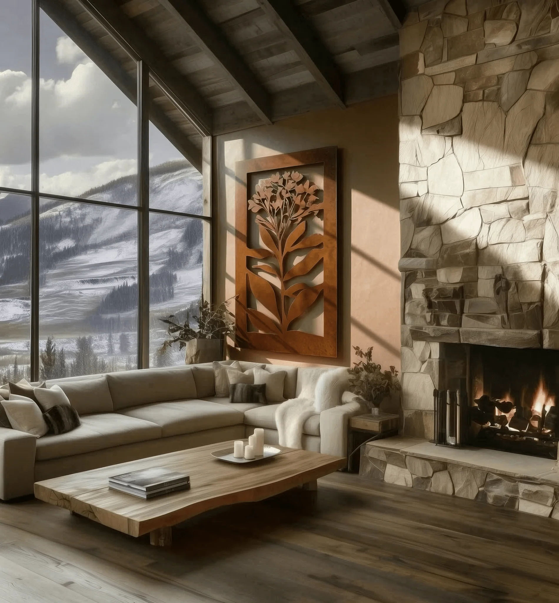 The Lilac - Metal Wall Art - Oxide