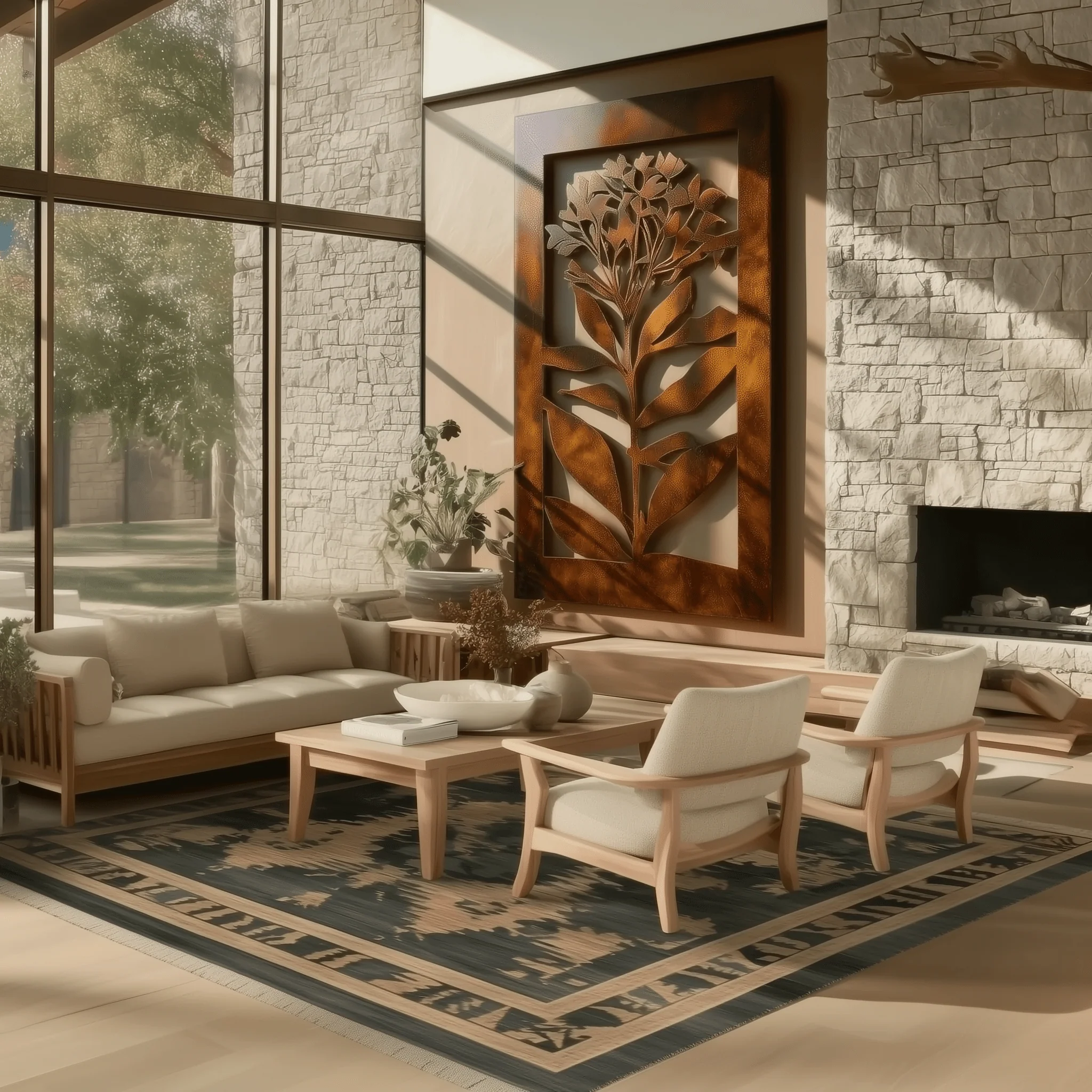 The Lilac - Metal Wall Art - Oxide - Image 2