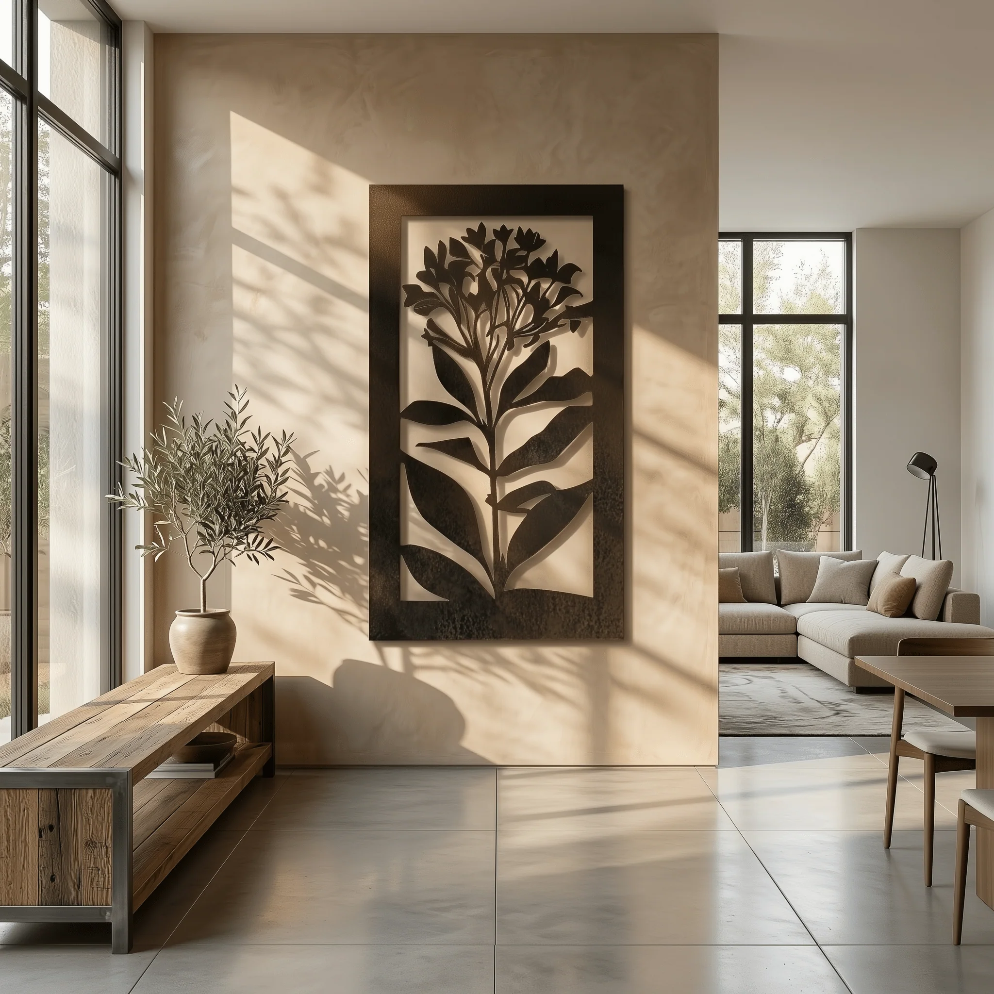 The Lilac - Metal Wall Art - Umber - Image 2