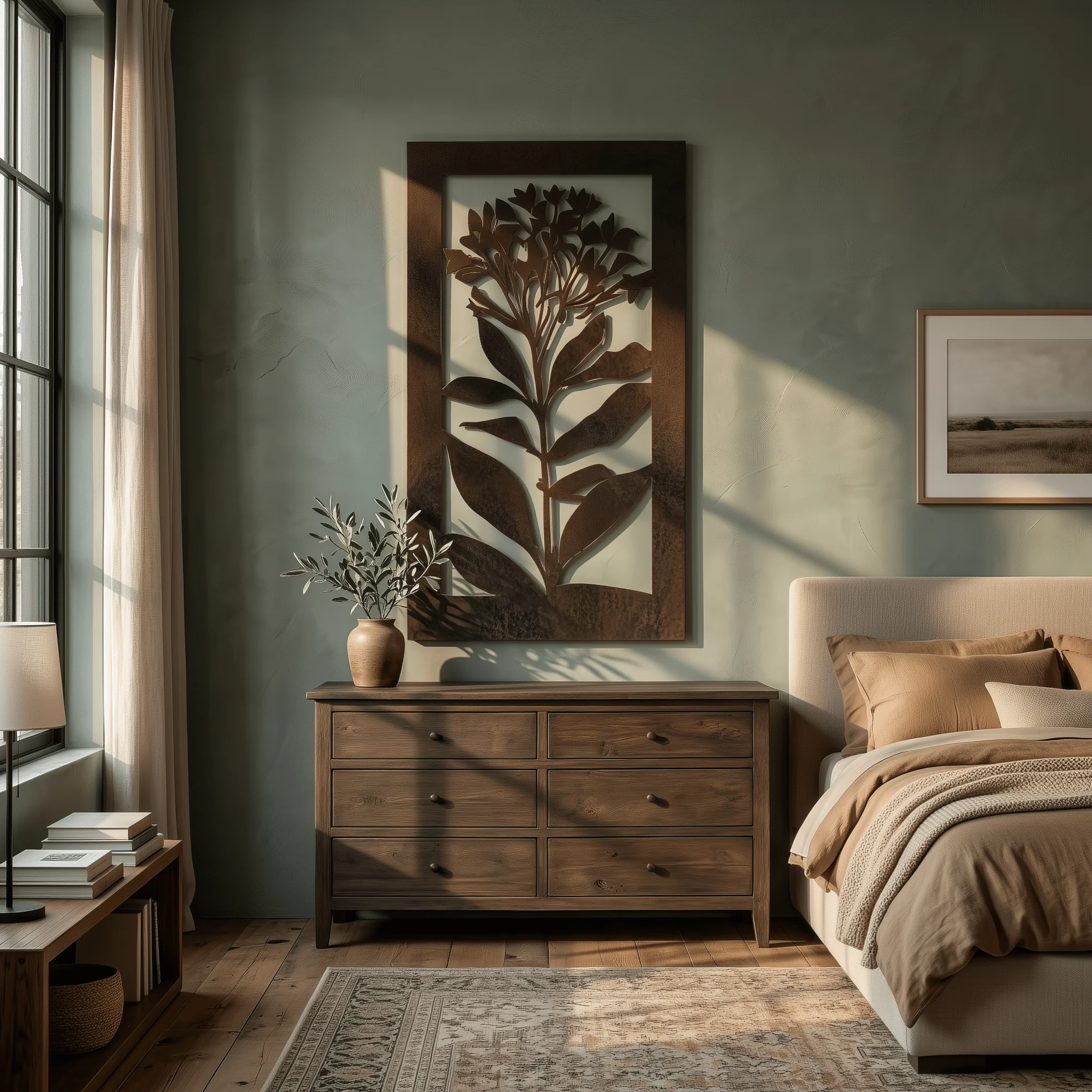 The Lilac - Metal Wall Art - Umber - Image 3