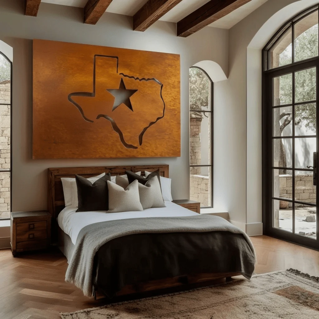 The Lone Star - Metal Wall Art - Oxide