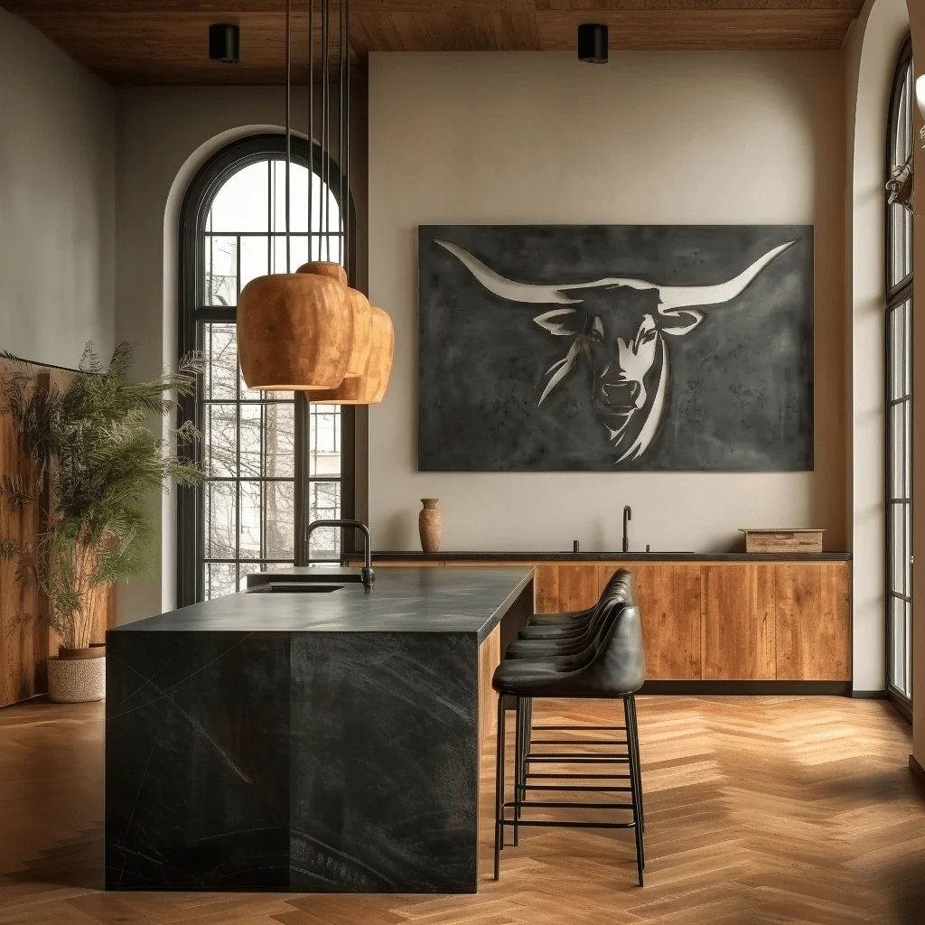 The Longhorn - Metal Wall Art - Forge