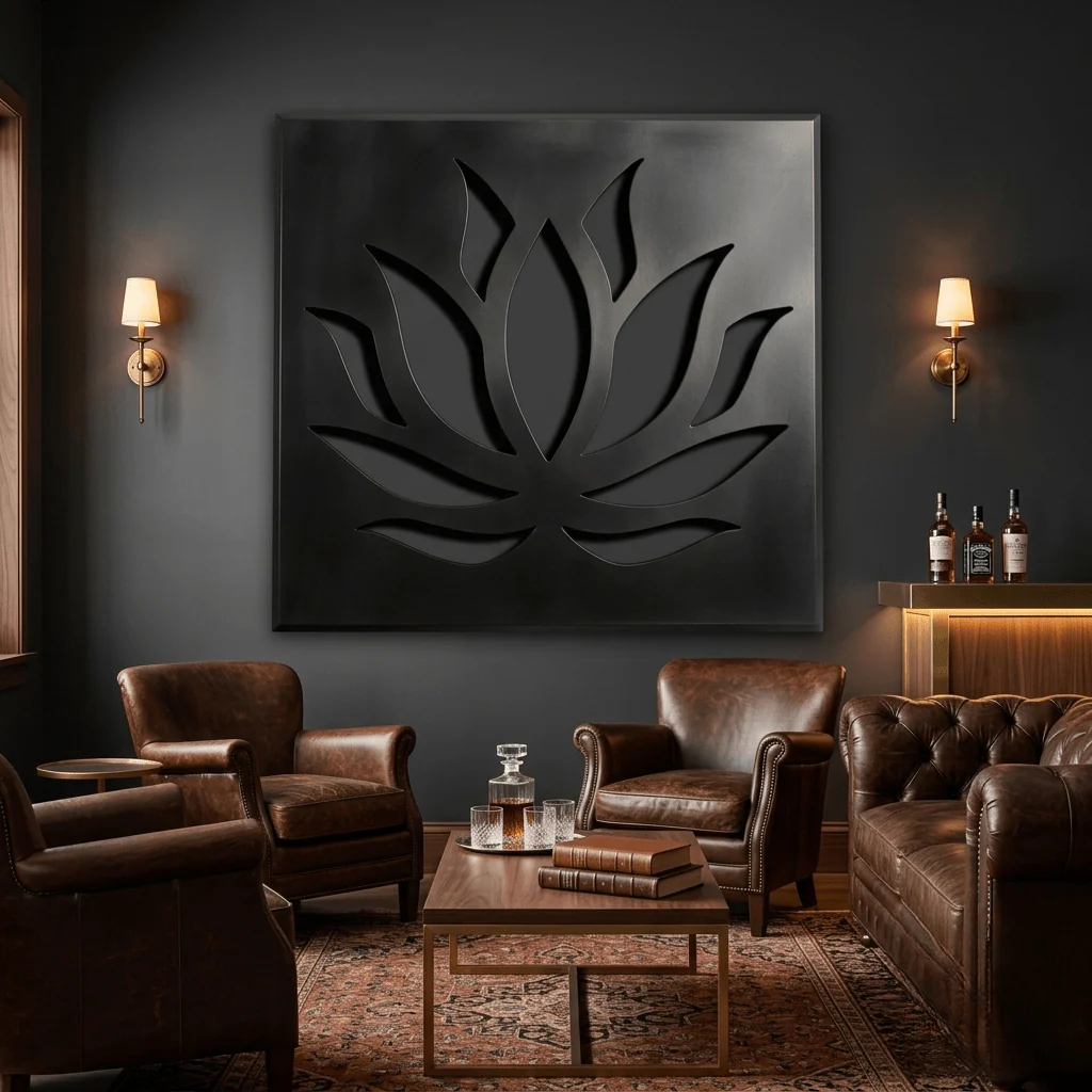 The Lotus - Metal Wall Art - Forge