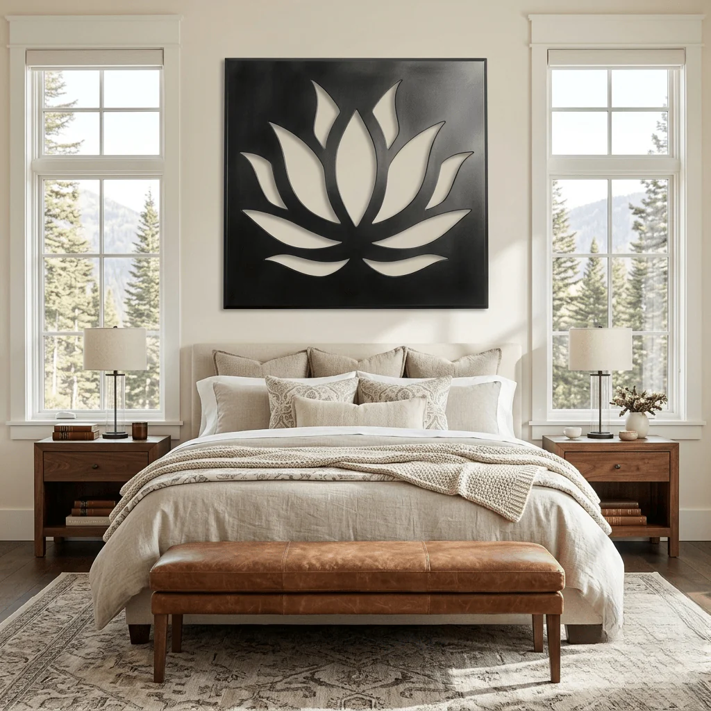 The Lotus - Metal Wall Art - Forge - Image 2