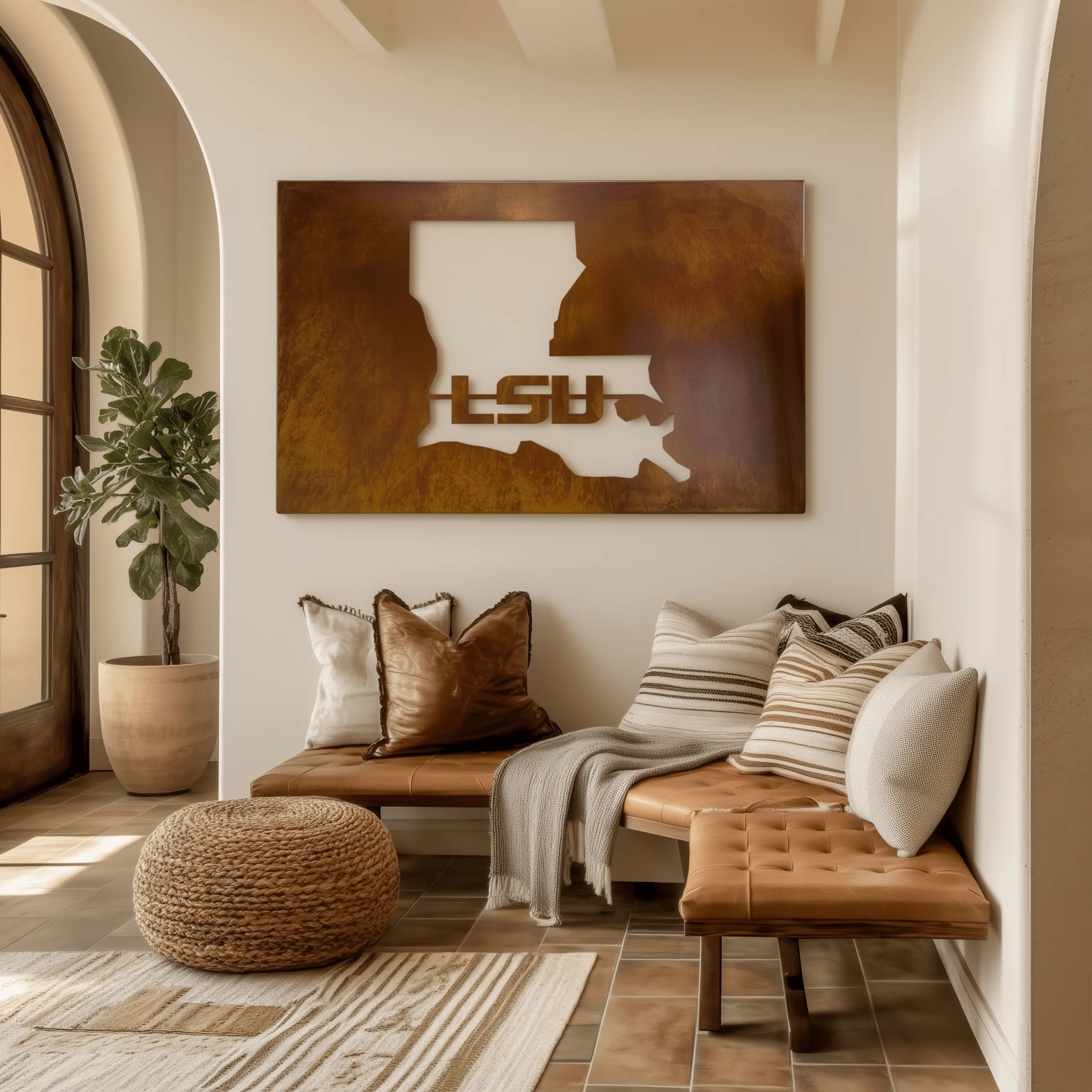 The Louisiana - Metal Wall Art - Landscape - Oxide
