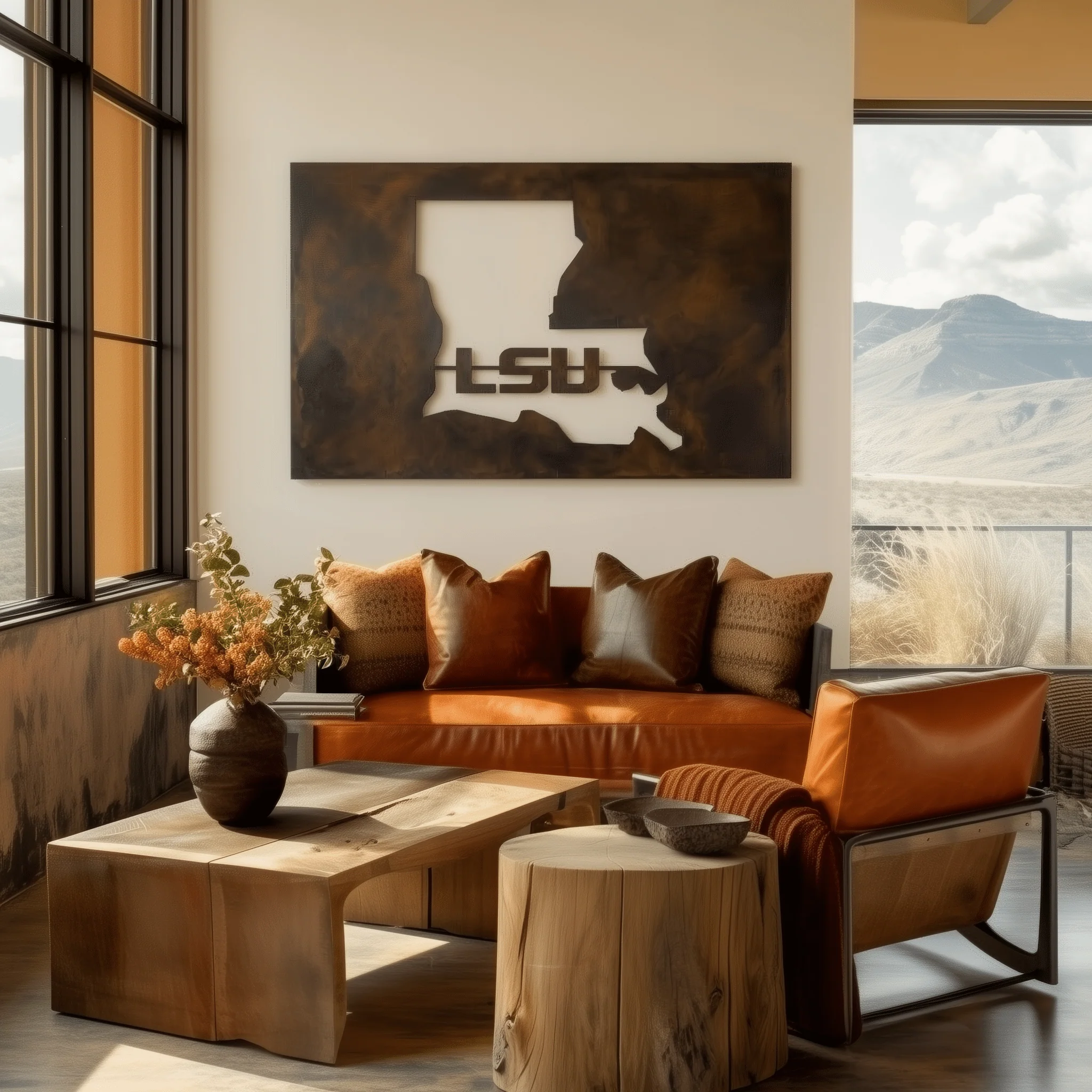 The Louisiana - Metal Wall Art - Landscape - Umber - Image 5