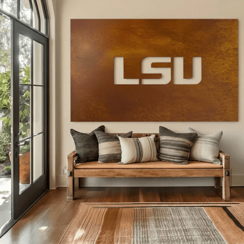 The LSU - Metal Wall Art - Landscape - Oxide