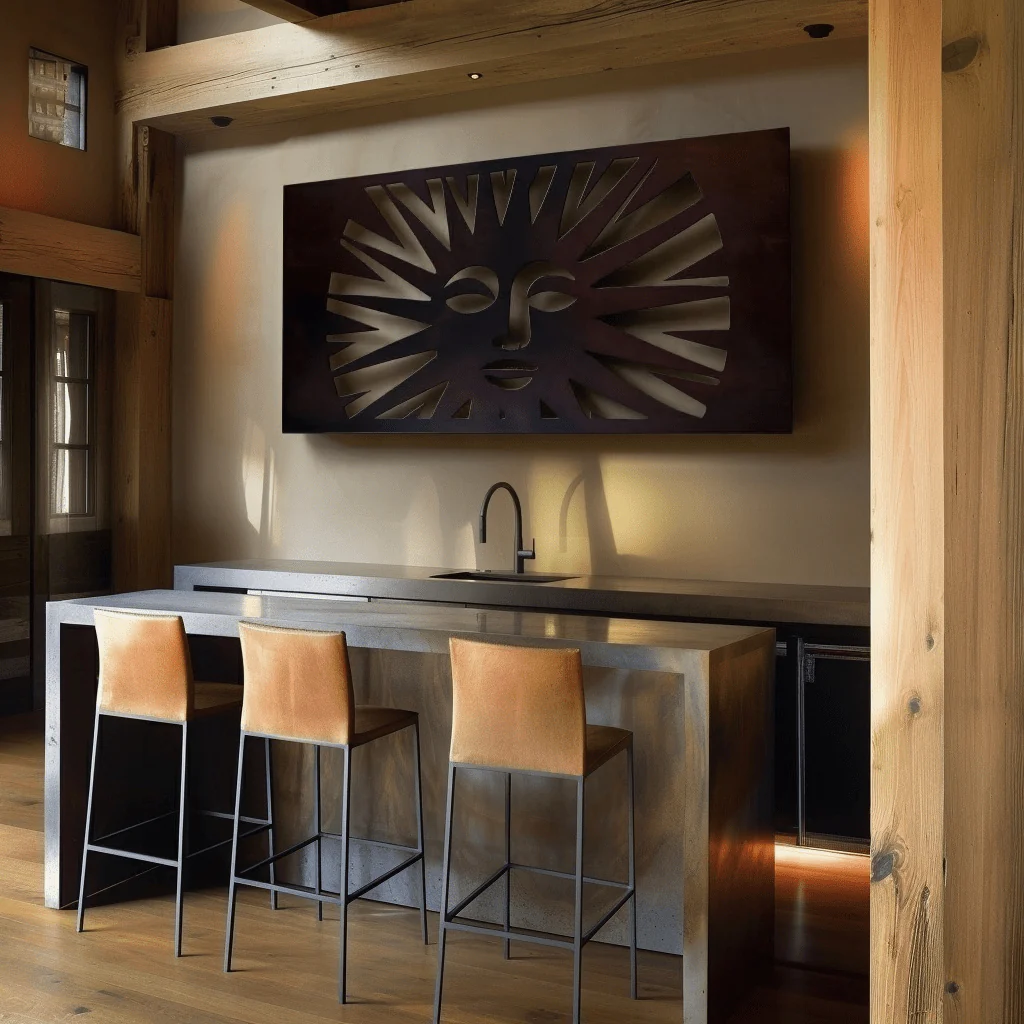 The Luz - Metal Wall Art - Umber