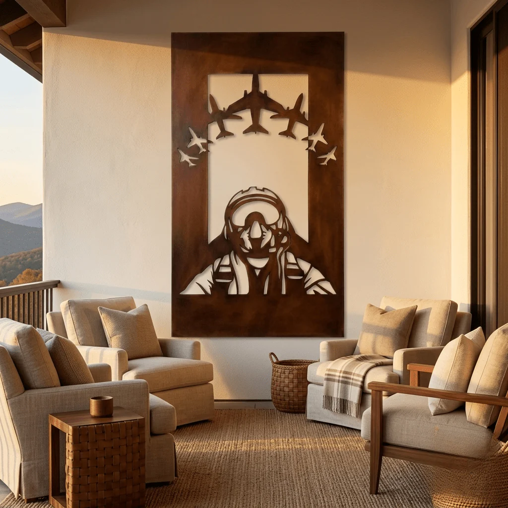The Mach 1 - Metal Wall Art - Umber - Image 2