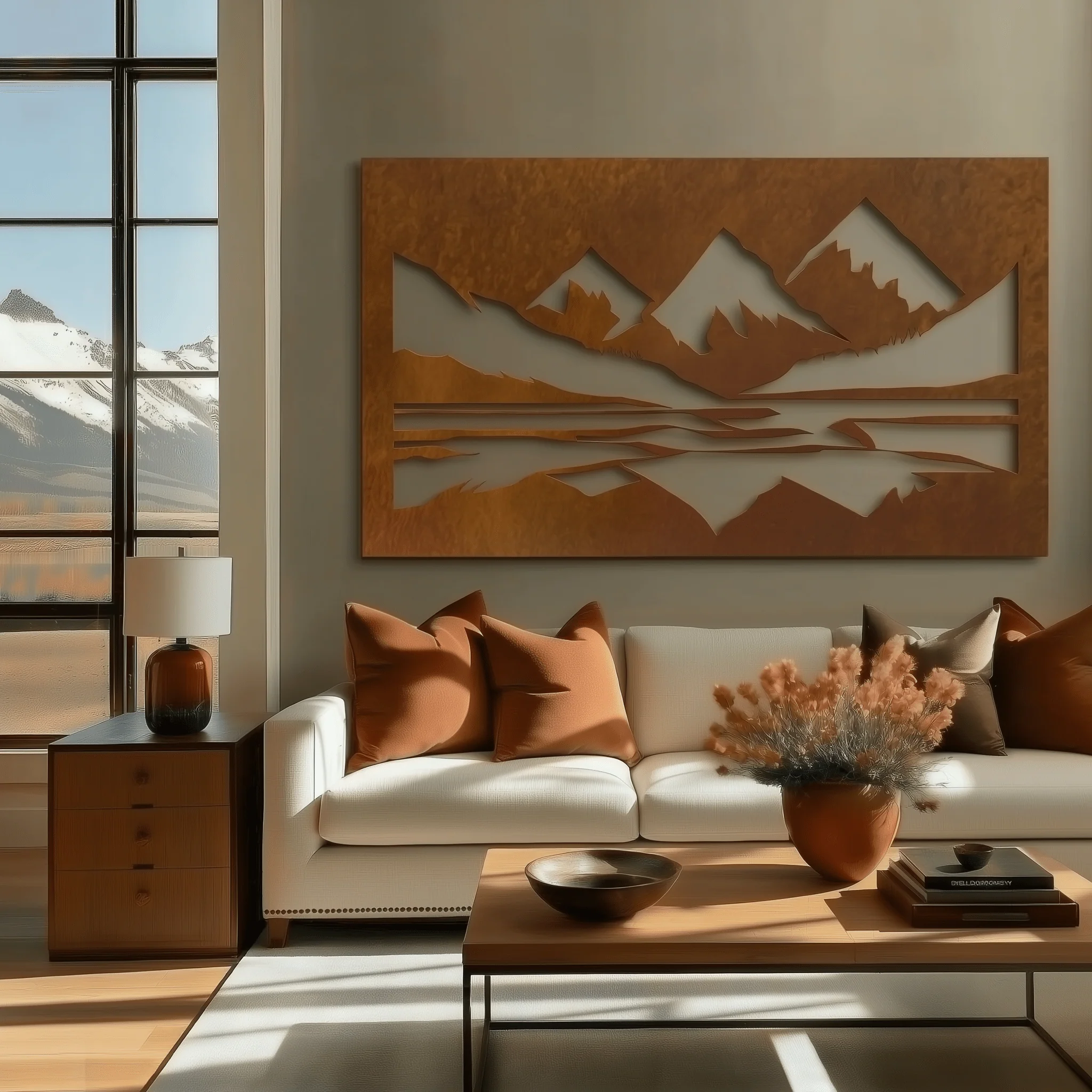 The Maroon Bells - Metal Wall Art - Oxide