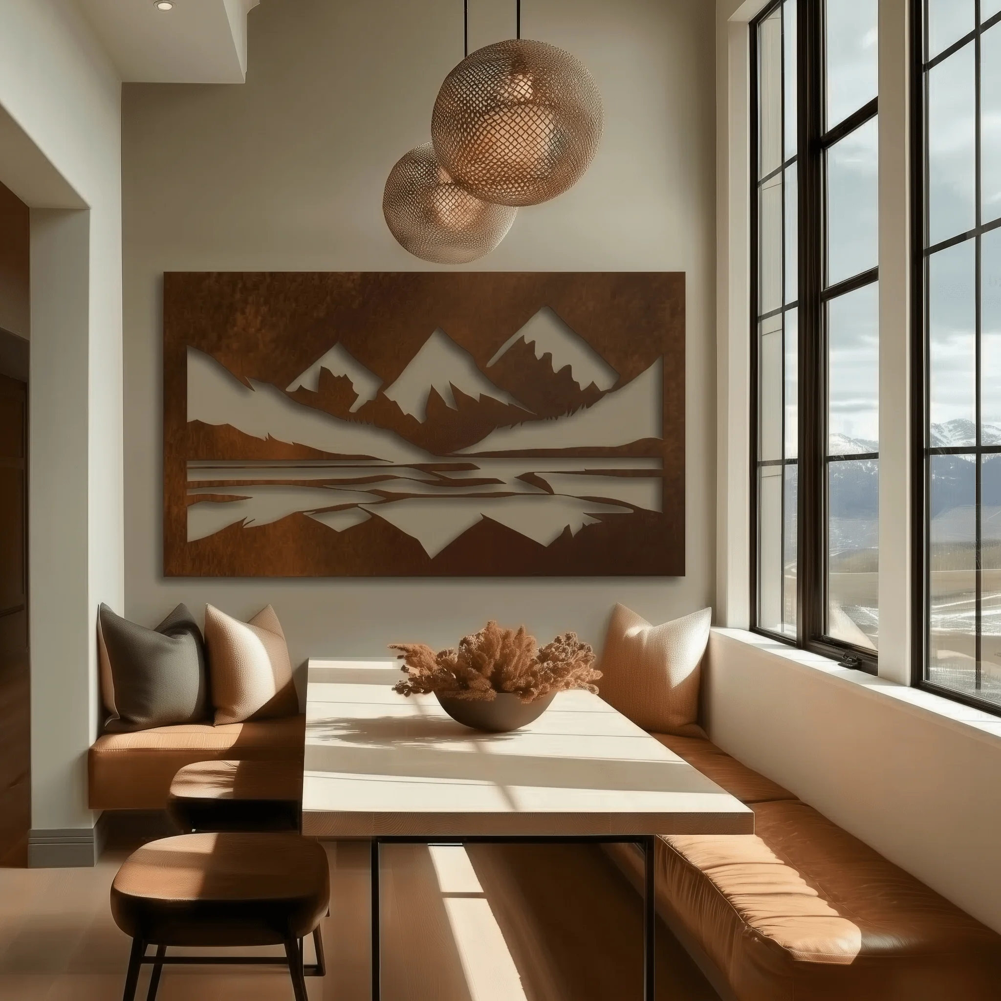 The Maroon Bells - Metal Wall Art - Oxide - Image 2