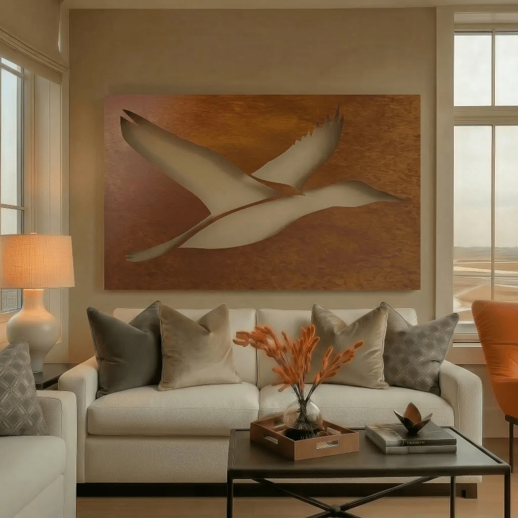 The Minnesota Common Loon - Metal Wall Art - Oxide