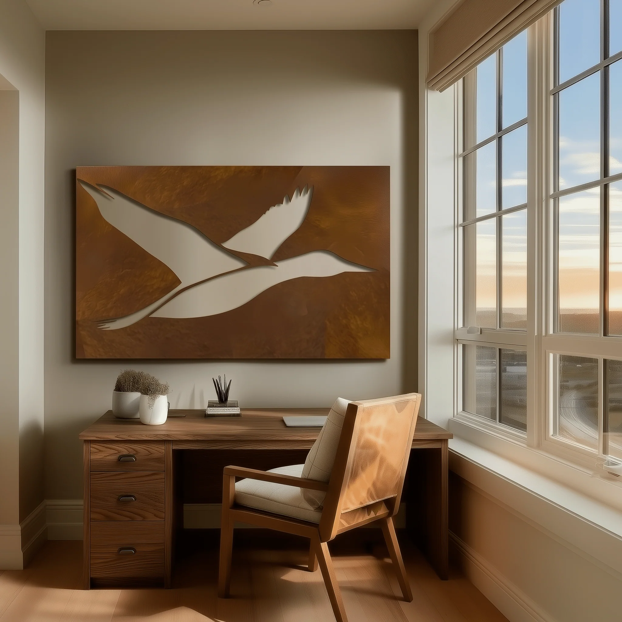 The Minnesota Common Loon - Metal Wall Art - Oxide - Image 2