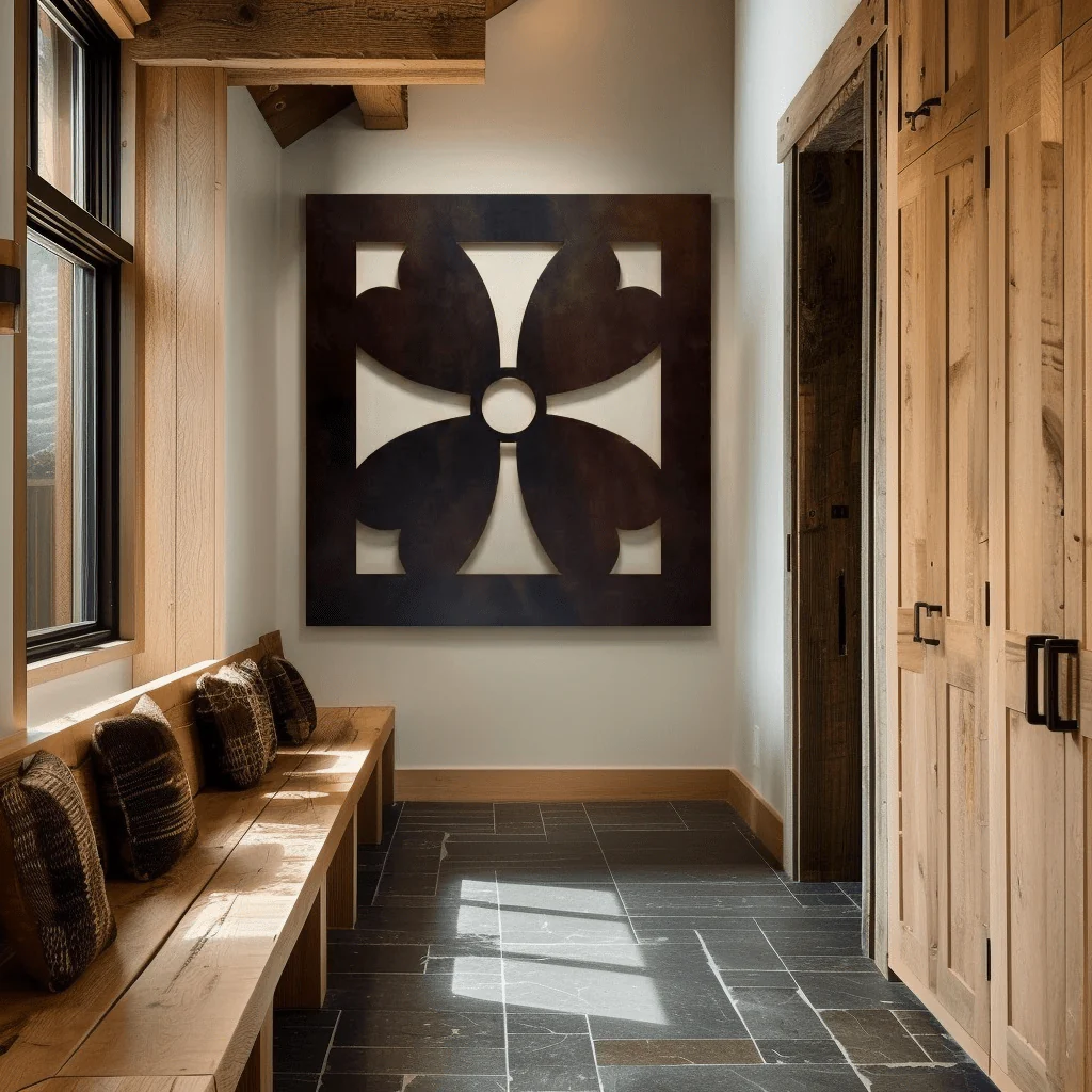 The Missouri Dogwood - Metal Wall Art - Umber