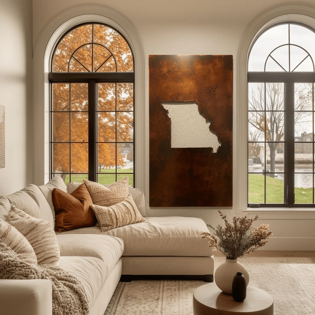 The Missouri - Metal Wall Art - Oxide